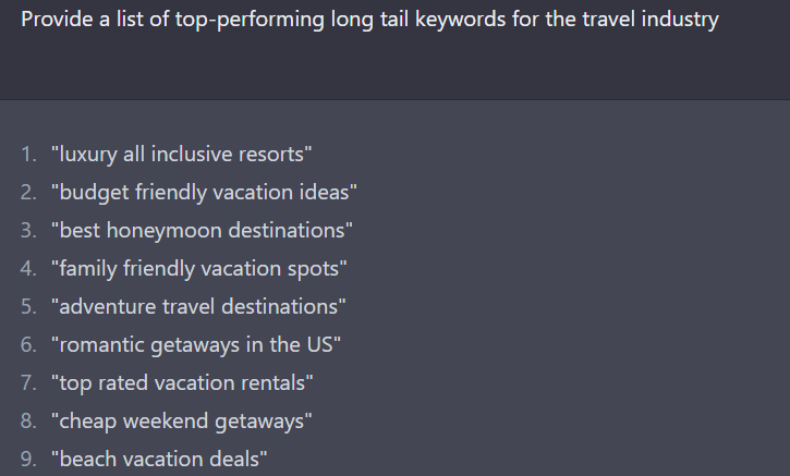 ChatGPT Prompts For Researching Keywords