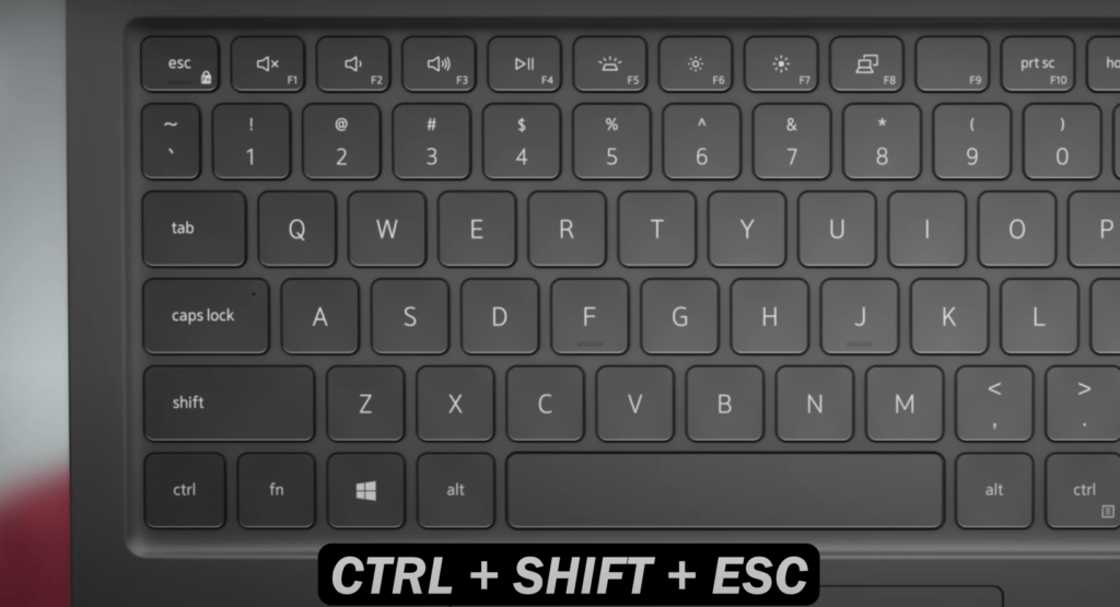ctrl + shift + esc to check system requirements