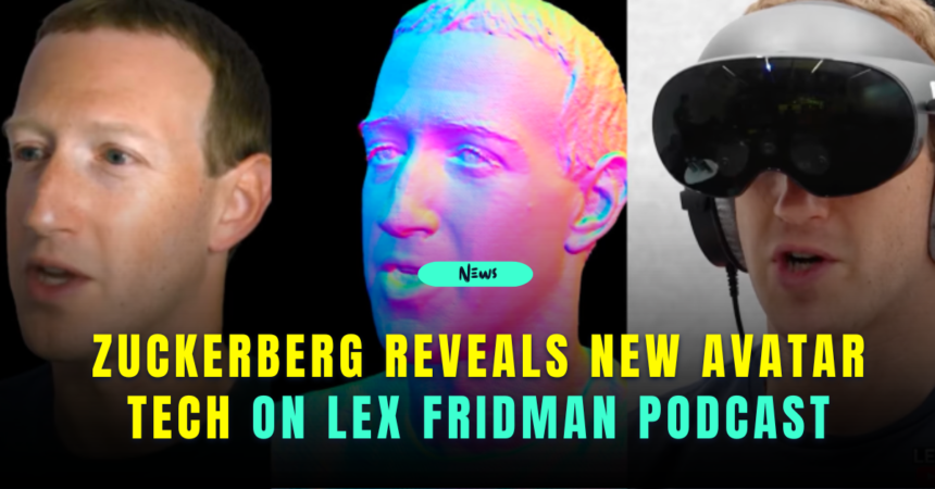 lex fridman and zuckerberg, in their meta avatar personalities