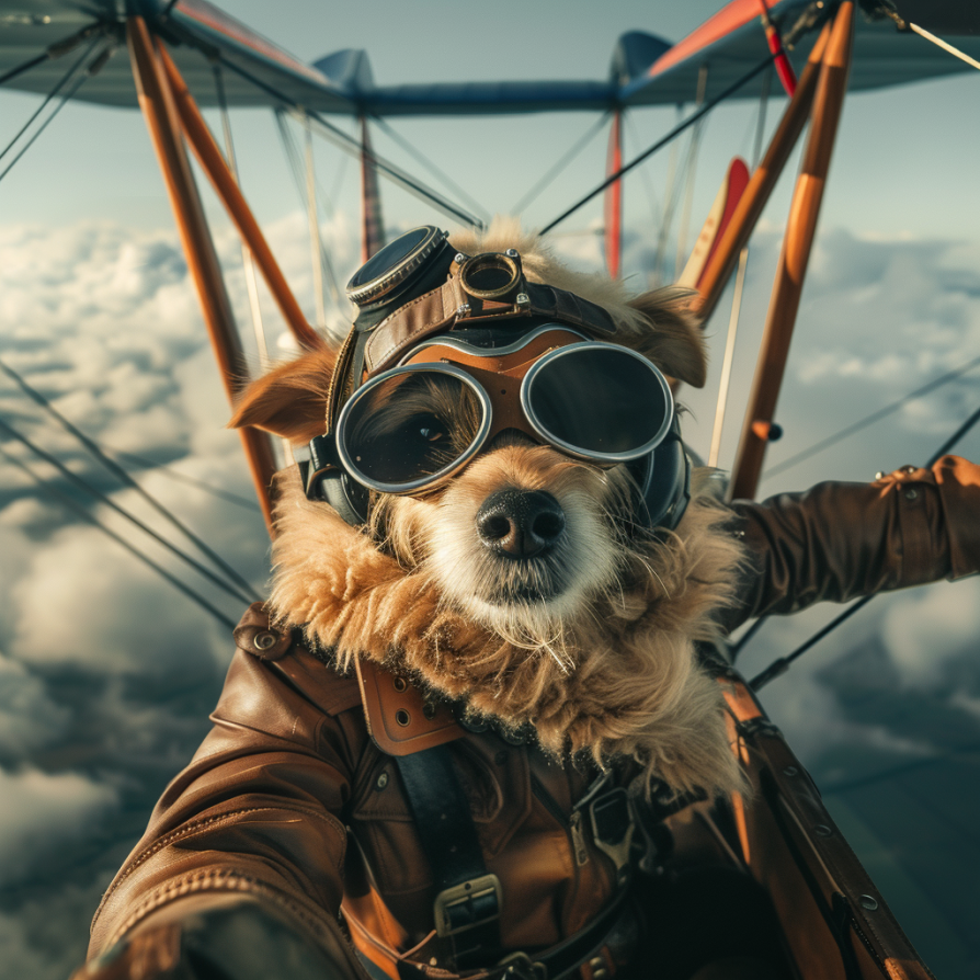 Anthropomorphic dog pilot