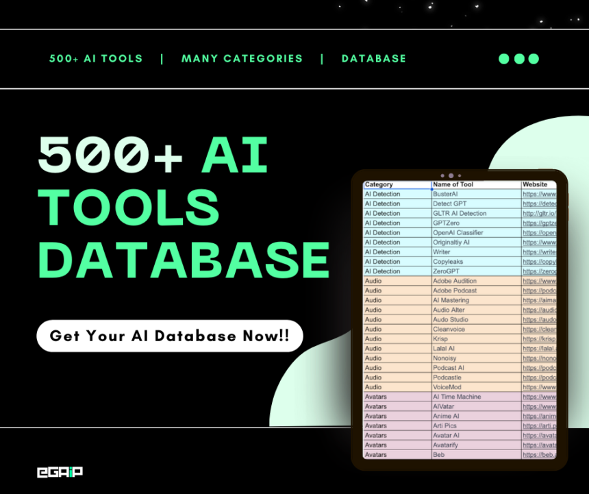 500+ AI Tools Database